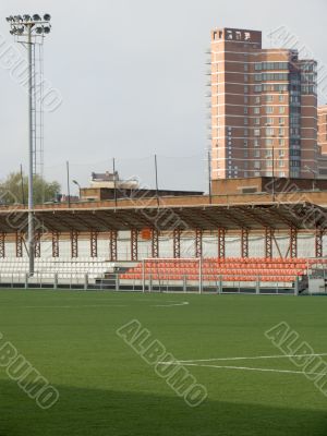 Stadium with a field for soccer