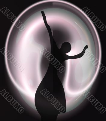 Silhouette of the ballerina
