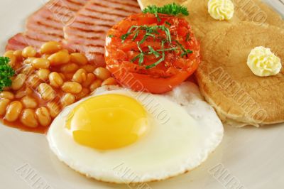 Fiied Egg And Bacon