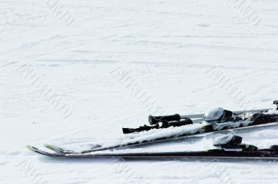 Skis and poles