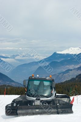 Landscape with Snowcat