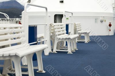 Benches at the boat
