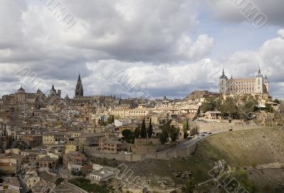 Toledo with Clouds