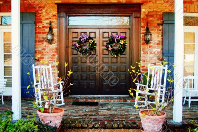 Front Doors and Porch