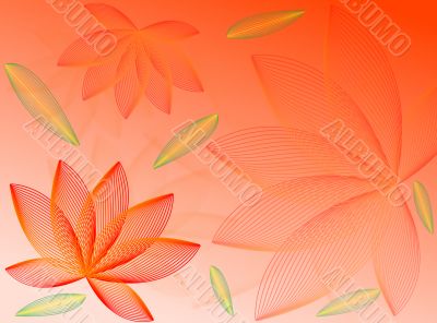 Flowers and leaves