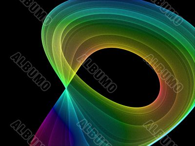 coloured ellipses abstract
