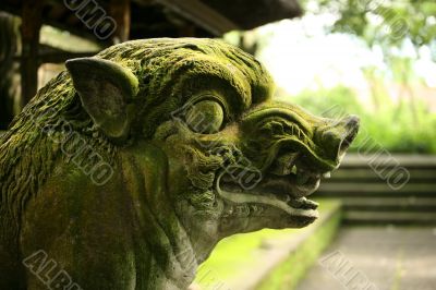 Balinese stone statue