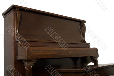 Isolated Upright Piano