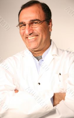 Smiling trustworthy doctor