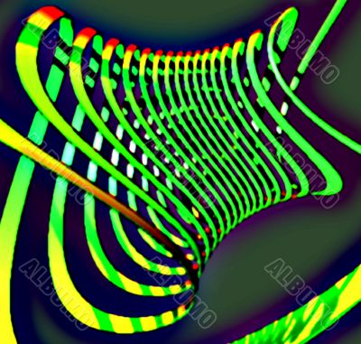 colourful x-ray abstract