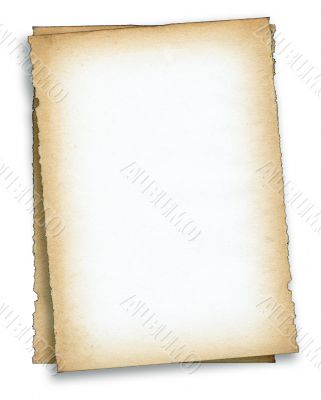 two pieces of old paper