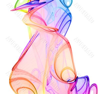Coloured smoke abstract