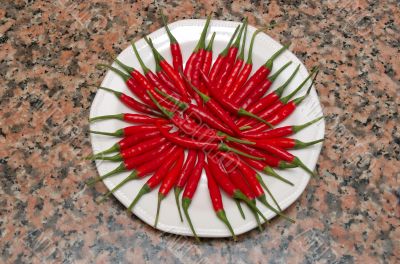 hot red peppers
