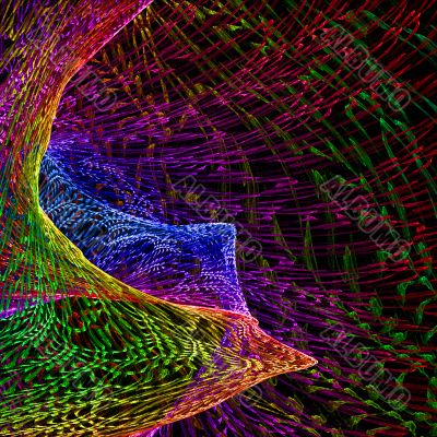 Bright wooly abstract