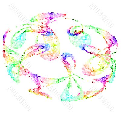 paint splots abstract