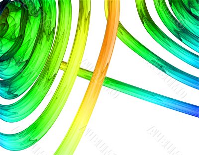 Glass tubes abstract