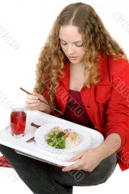 pretty young student