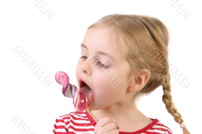 girl with lollypop