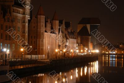 Gdansk at night