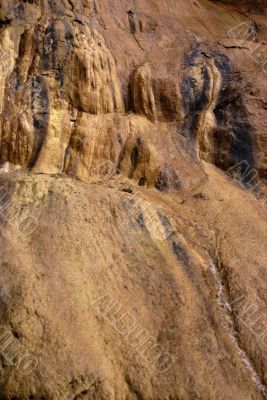 Travertine wall