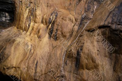 Travertine wall