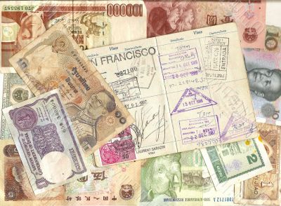 Passport and foreign currency