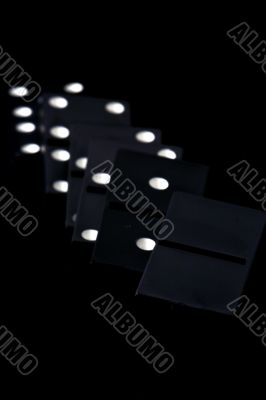 Dominoes isolated in white background