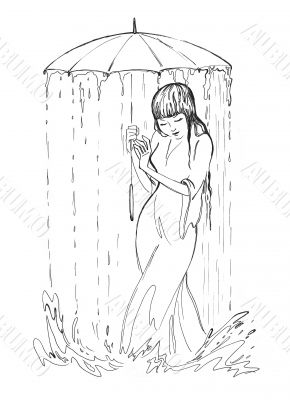 stream of the water