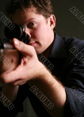 Man with a gun
