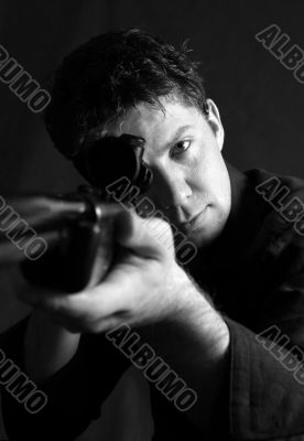 Man with a gun