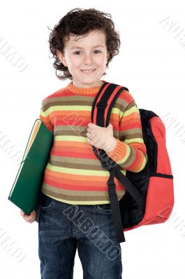 adorable child student