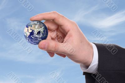small earth in a hand 3