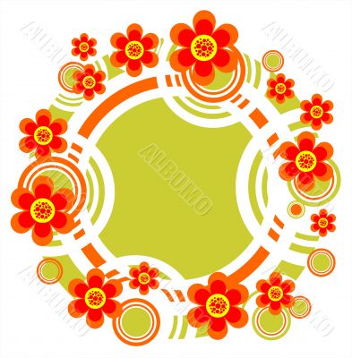 striped flower border