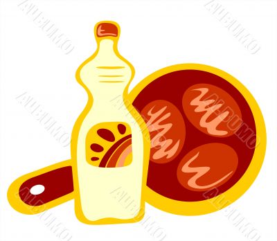 oil and cutlets