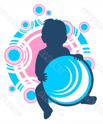 baby and ball