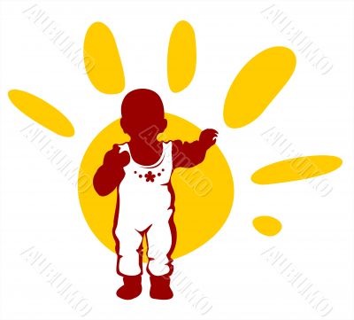 baby and sun