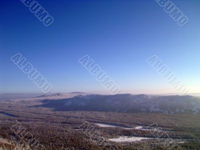 winter in mountains