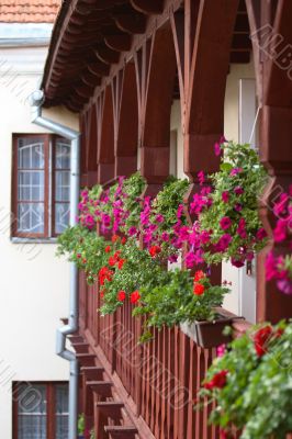 Flowered balcony