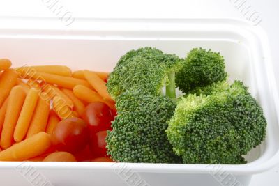 Tray of vegetables