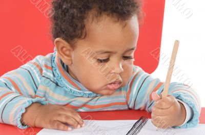 adorable baby student