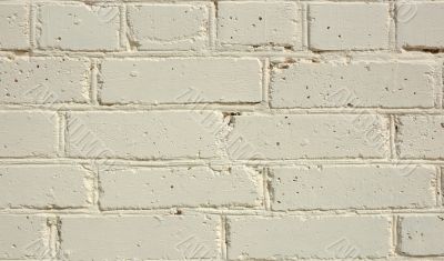 Painted brick wall.