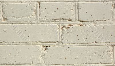 Painted brick wall.
