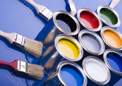 Paint and brush