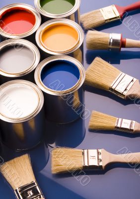 Paint and brush