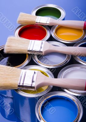 Paint and brush