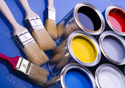 Paint and brush