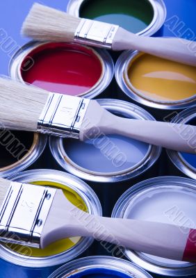 Paint and brush