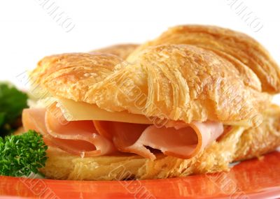 Ham And Cheddar Croissant