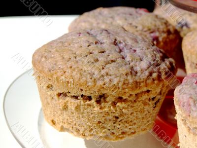 Muffins with berry fruits