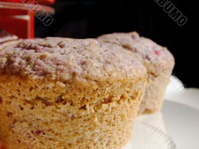 Muffins with berry fruits